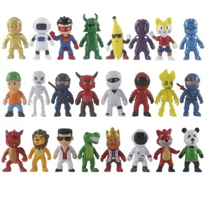 24pcs Stumble Guys Toys 2 6 inches Stumble Guys Action Figures Kids Toys Cake Toppers Collection