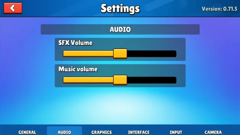 stumble guys audio settings
