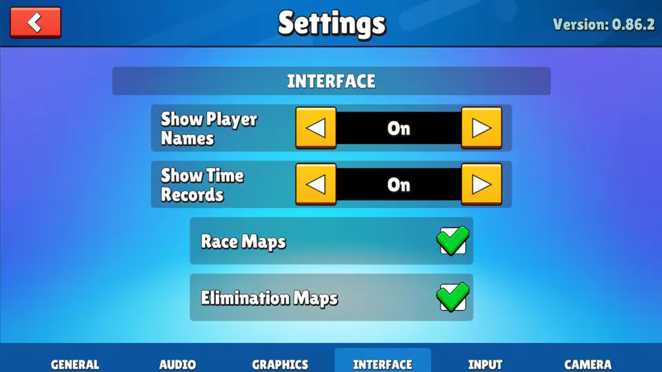 stumble guys interface settings
