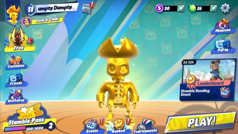 stumble guys home screen