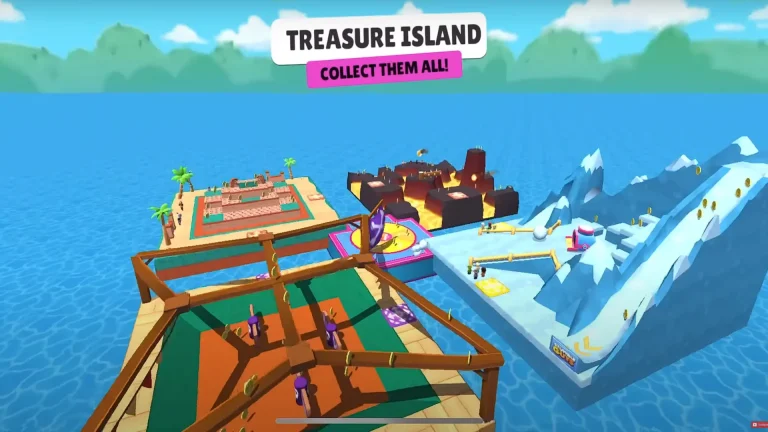 stumble guys map treasure Island