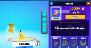 Stumble Guys Emotes & Abilities, 18 Special Emotes & Their Functions 17 banana