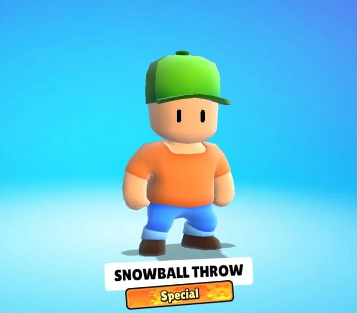snowball emote throw