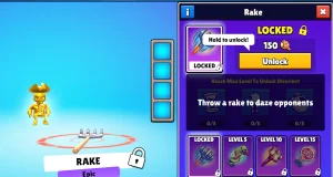 Stumble Guys Emotes & Abilities, 18 Special Emotes & Their Functions 16 rake