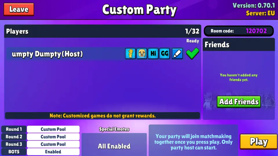 Elite Tactics: Create Private Stumble Party Rooms 6 stumble guys custom party room